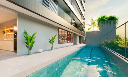Piscina com Raia